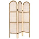 Atmosphera - paravent arrondi sana cannage et rotin h170cm cr�ateur d'int�rieur
