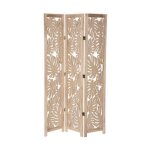 Atmosphera - paravent dco en bois 'palm' 165cm beige