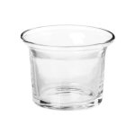 Photophore en verre 'vas' 5cm transparent