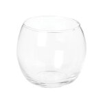 Photophore en verre 'rond' 7cm transparent