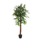 Atmosphera - plante artificielle 'ficus' 185cm vert Atmosphera - plante artificielle 'ficus' 185cm vert
