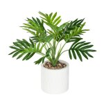 Plante artificielle en pot 'palmier' 28cm vert