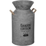 Atmosphera - pot � lait m�tal gris h48cm cr�ateur d'int�rieur