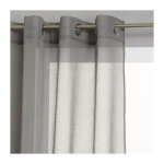 Rideau voilage 'etamine' 140x240cm gris