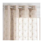 Atmosphera - rideau voilage � ?illets 'mia' 140x240cm lin