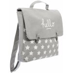 Sac d'école à bandoulière avec fermeture à clip, gris Sac d'école à bandoulière avec fermeture à clip, gris