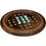 Atmosphera - jeu de solitaire en manguier - d 22, 5 cm - marron - livraison gratuite - marron