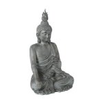 Atmosphera - statue dco bouddha assis 106cm gris