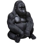 Atmosphera - statuette gorille 'tilio' en polyr�sine noire, hauteur 46 cm ? livraison gratuite