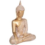 Statuette bouddha assis dor h32cm - atmosphera crateur d'intrieur