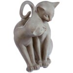 Statuette couple chats h17cm atmosphera crateur d'intrieur