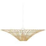 Atmosphera - luminaire suspension r�versible en bambou d 56 cm