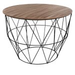 Atmosphera - table basse atomic noir h56cm cr�ateur d'int�rieur