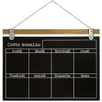 Atmosphera - mémo semainier en ardoise, dimensions 68, 5 x 1, 5 x 50 cm, livraison gratuite Atmosphera - mémo semainier en ardoise, dimensions 68, 5 x 1, 5 x 50 cm, livraison gratuite