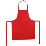 Tablier coton rouge 60x80cm atmosphera cr�ateur d'int�rieur