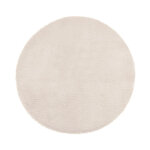 Atmosphera - tapis rond imitation fourrure 'doucea' 80cm ivoire