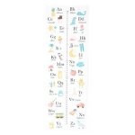 Toise enfant alphabet les rgles 78cm multicolore