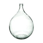 Atmosphera - vase design en verre 'dame jeanne' 56cm transparent
