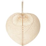 Dco murale ventail balinais beige 30x35 cm