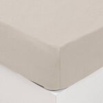 Atmosphera - drap - housse en coton lav de couleur ivoire, 140x190 cm ? crateur d'intrieur