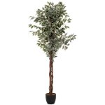 Atmosphera - ficus artificiel benjamina vert fonc h180cm crateur d'intrieur