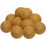 Atmosphera - guirlande led 10 boules pile jaune moutarde l165cm crateur d'intrieur