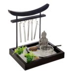 Atmosphera - jardin zen 'grelots' 16cm noir