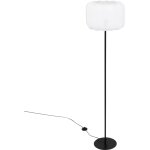 Atmosphera - lampadaire tobie coton noir & blanc h150cm crateur d'intrieur