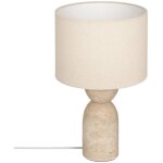 Atmosphera - lampe  poser champignon secteur erin beige h47, 5cm crateur d'intrieur