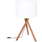 Atmosphera - lampe tr�pied natt en bois h66 cr�ateur d'int�rieur�