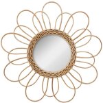 Atmosphera - miroir fleur rotin d38cm cr�ateur d'int�rieur