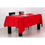Nappe anti taches rectangulaire 140 x 240 cm - rouge - livraison gratuite