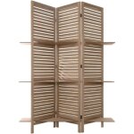 Atmosphera - paravent tiam 3 étagères bois h170cm créateur d'intérieur Atmosphera - paravent tiam 3 étagères bois h170cm créateur d'intérieur
