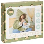 Atmosphera - plaid sweatshirt dinosaure vert pour 3 � 10 ans cr�ateur d'int�rieur