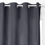 Atmosphera - rideau occultant dolce velours gris ardoise 140x260cm créateur d'intérieur Atmosphera - rideau occultant dolce velours gris ardoise 140x260cm créateur d'intérieur