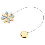 Attache ceinture magn�tique cristal pour rideau fleuri, accessoire d�coration int�rieure