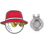 Attache - lunettes magn�tique l�ger anti - rouille pour chapeau de p�che, pour hommes et femmes, rouge ...