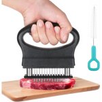 Attendrisseur de viande, avec 48 lames steaker pour viande, acier inoxydable antid�rapant meat, r�sistant ...