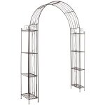 Aubry gaspard - arche de jardin pour plante grimpante en mtal vieilli