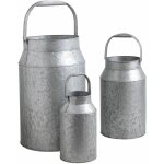 Bidon  lait en zinc lourd (lot de 3)