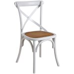 Aubry gaspard - chaise de bistrot en bouleau et rotin Aubry gaspard - chaise de bistrot en bouleau et rotin