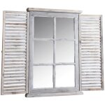 Aubry gaspard - miroir en bois teinté vieilli 87 x 7 x 71 cm Aubry gaspard - miroir en bois teinté vieilli 87 x 7 x 71 cm