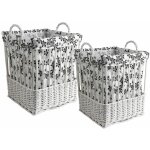 Paniers  linge en osier (lot de 2)