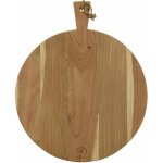 Planche  dcouper ronde en acacia naturel rond