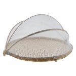 Plateau rond avec cloche filet 40 cm