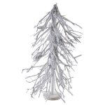 Sapin de noël en bois patiné blanc Sapin de noël en bois patiné blanc