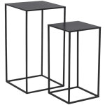 Aubry gaspard - sellettes en mtal noir (lot de 2)