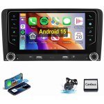 Pour audi a3 8p 2003 - 2012 android 15 autoradio apple carplay gps wifi usb type - c 2 + 32g cam