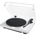 Audio - technica at - lp70xbt tourne - disque entra�n� par courroie argent, blanc compl�tement automatique ...