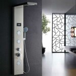 Auralum colonne de douche hydromassante avec lumières led et Écran affichage temprérature 5 fonctions ... Auralum colonne de douche hydromassante avec lumières led et Écran affichage temprérature 5 fonctions ...
